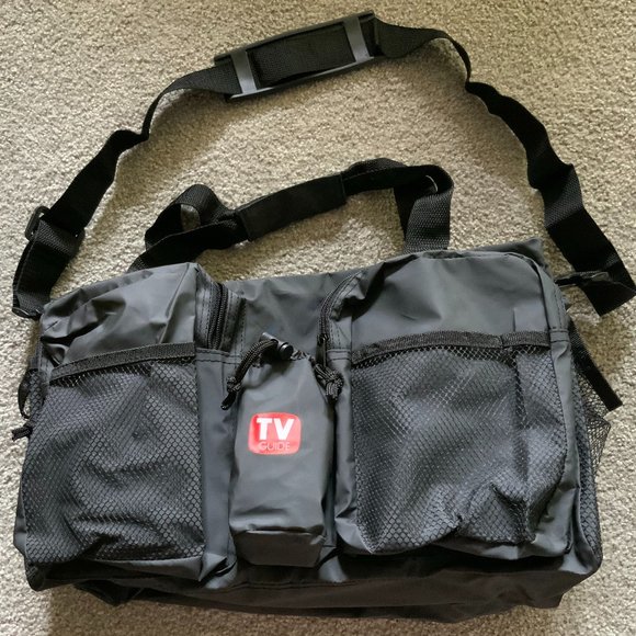 Other - TV Guide Logoed Black Duffel Bag. NWOT